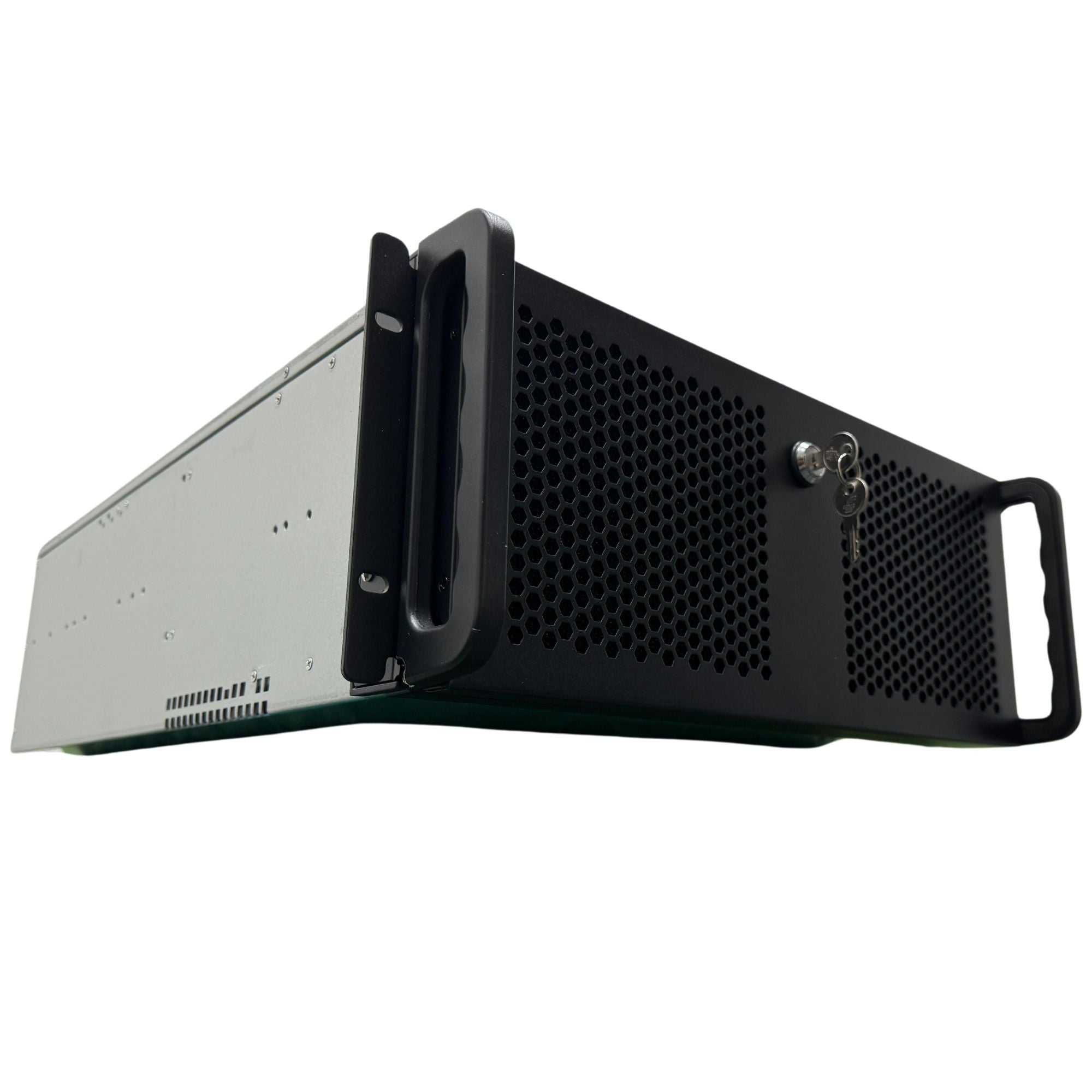 RackOwl 4U Server Chassis, Rackmount Server Case; 15x 3.5" HDD Bays, Support ATX/ CEB Motherboard; Fans: Front 3x 120mm& Rear 2x 80mm, Front Panel Lock, Size: 16.8x 7.0x 21.1"