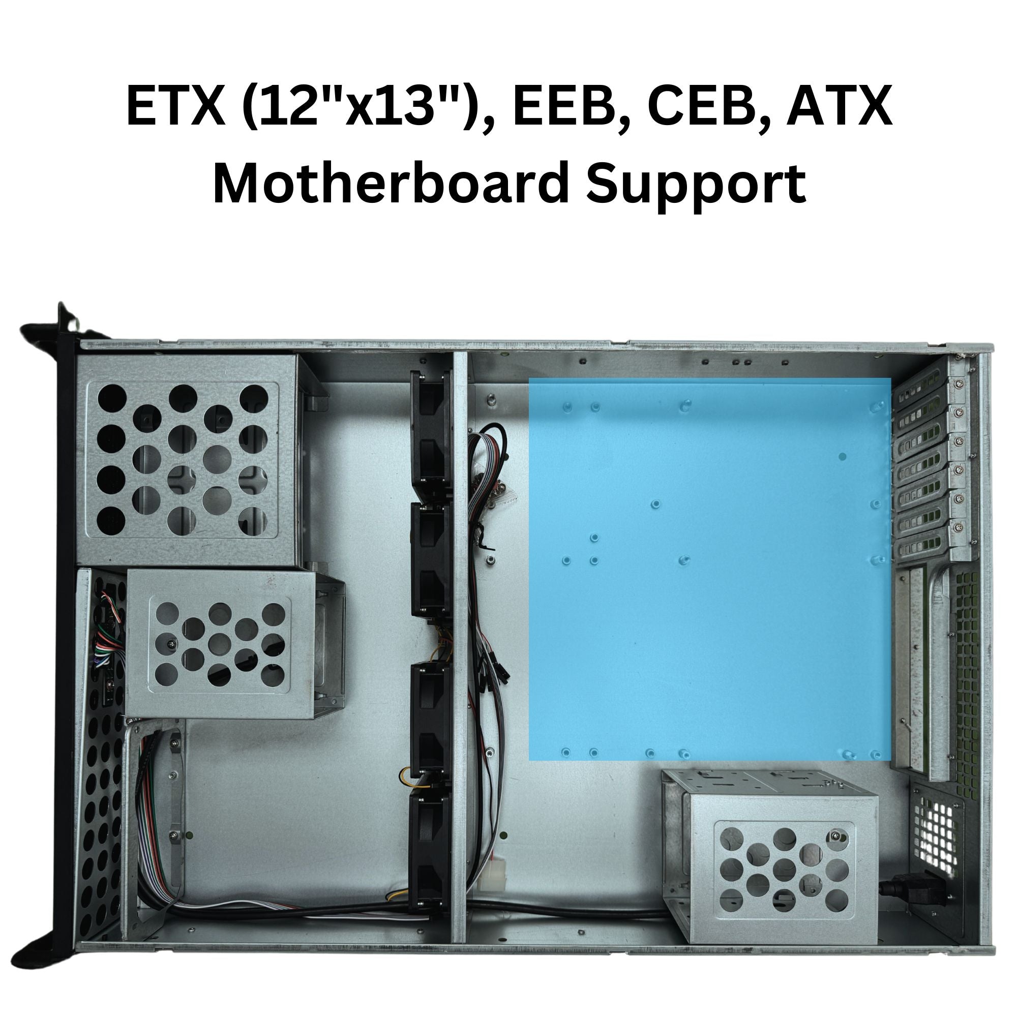 RackOwl 2U Server Chassis, Rackmount Server Case, 8x HDD Bays (6*3.5" & 2*5.25"); E-ATX / CEB/ EEB / ATX Mobo, Mid Fans 4x 80mm, Size:16.8x 3.5x 25.0"